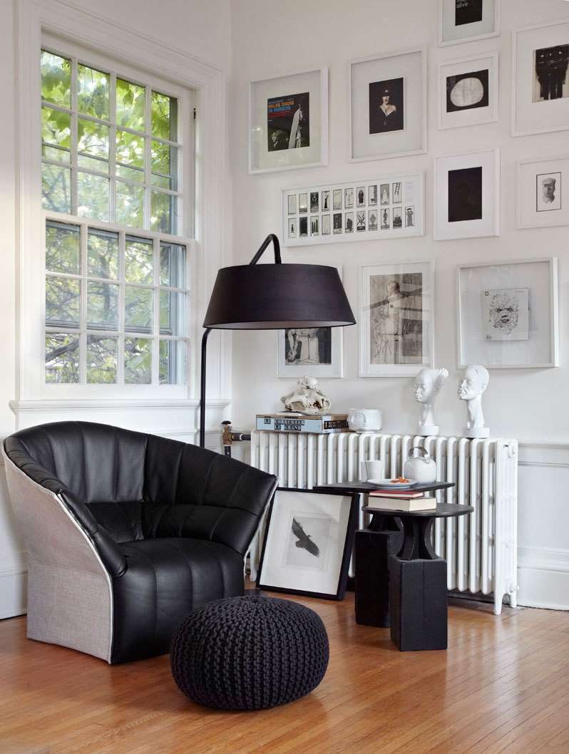 Дизайн чорно-білій вітальні: 40 надихаючих ідей елегантного монохрому