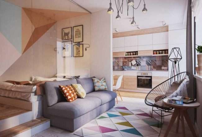 Дизайн спальні-вітальні площею 18 кв. м: продумані ідеї для комфорту та економії простору