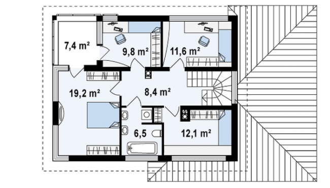 55 ідей двоповерхових будинків: фото, проекти, креслення, варіанти планування
