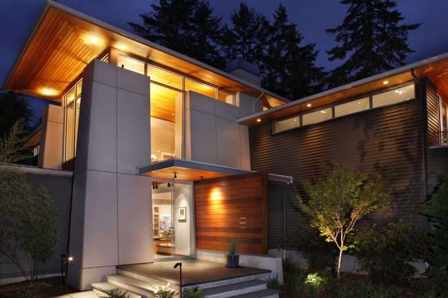 Фасадні панелі для зовнішньої обробки будинку: різновиди та 80 практичних рішень для стильного екстерєру