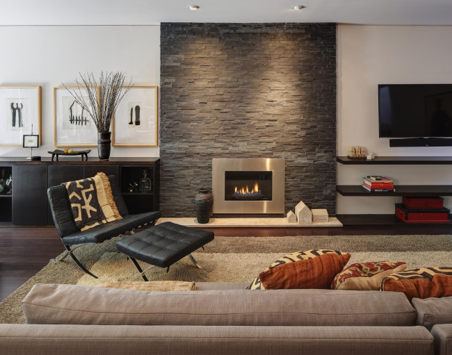 Камін в інтерєрі квартири: 85+ розкішних варіантів в сучасному і класичному дизайні