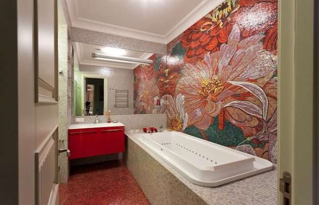 Панно з плитки в ванну: вибір справжніх естетів і 80 витончених інтерєрних реалізацій