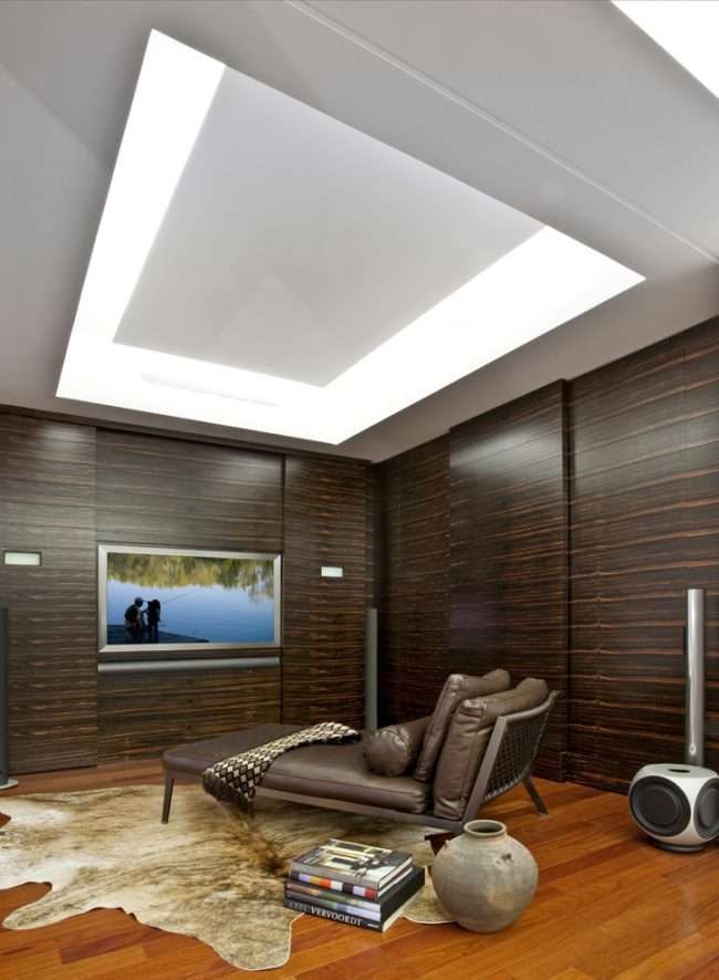 Ширяючий натяжна стеля: особливості конструкцій і 80+ ультрасучасних реалізацій для вашого будинку