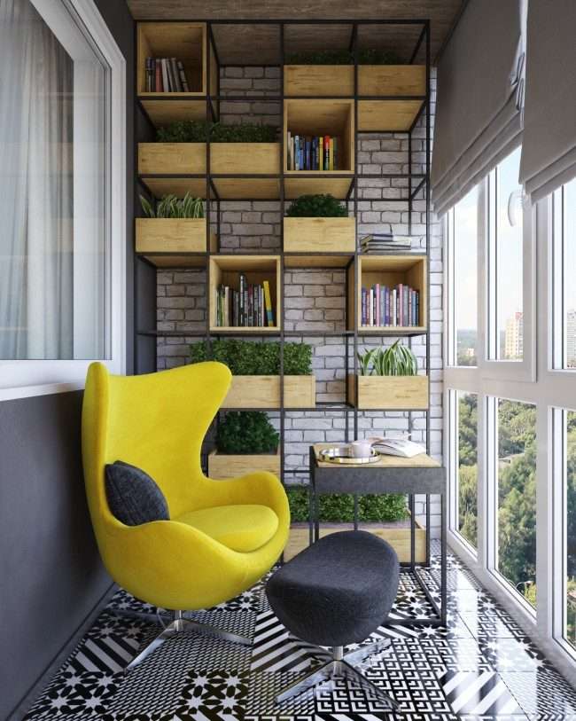 Балкон в стилі лофт: поради по розширенню простору і 70+ стильних реалізацій