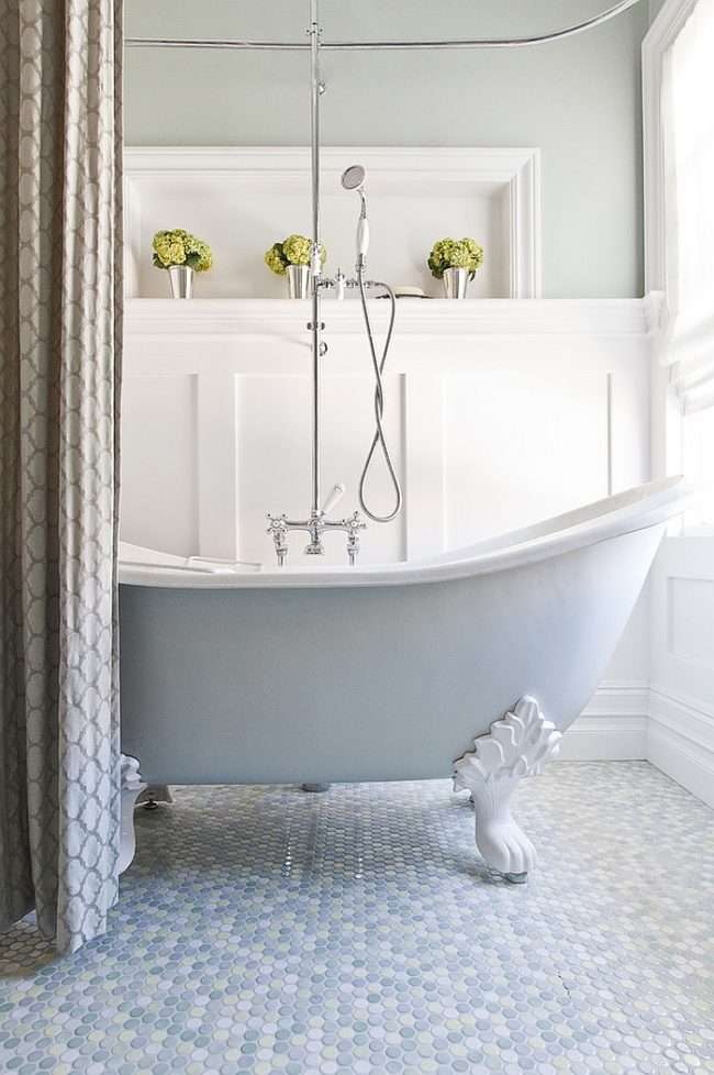 Біла мозаїка у ванній кімнаті: 80+ інтерєрних втілень колірного пуризму і чистоти