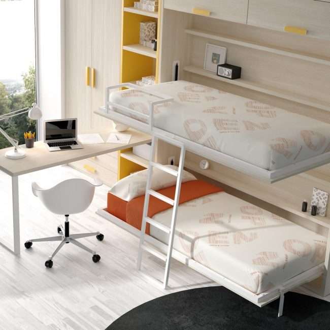 Диван-трансформер в двоярусне ліжко: 70 максимально зручних і практичних ідей для вашої квартири