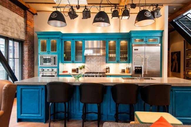 Кухня в стилі лофт: індустріальна романтика в домашньому інтерєрі, фото 75