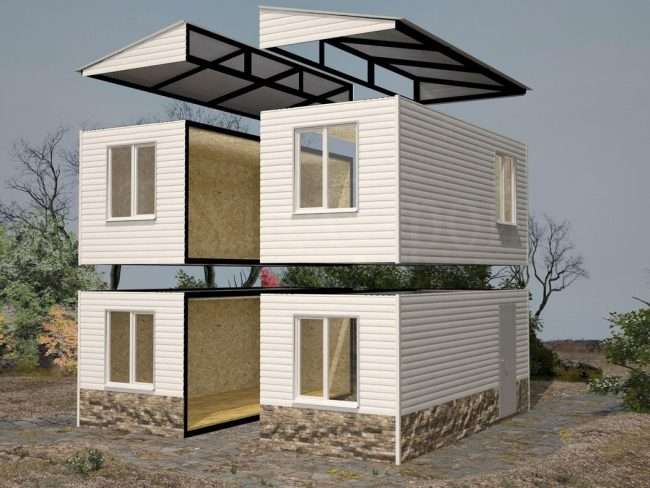 Модульні будинки для цілорічного проживання: технології будівництва і 70 найкращих проектів