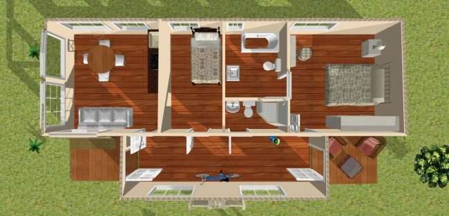 Модульні будинки для цілорічного проживання: технології будівництва і 70 найкращих проектів