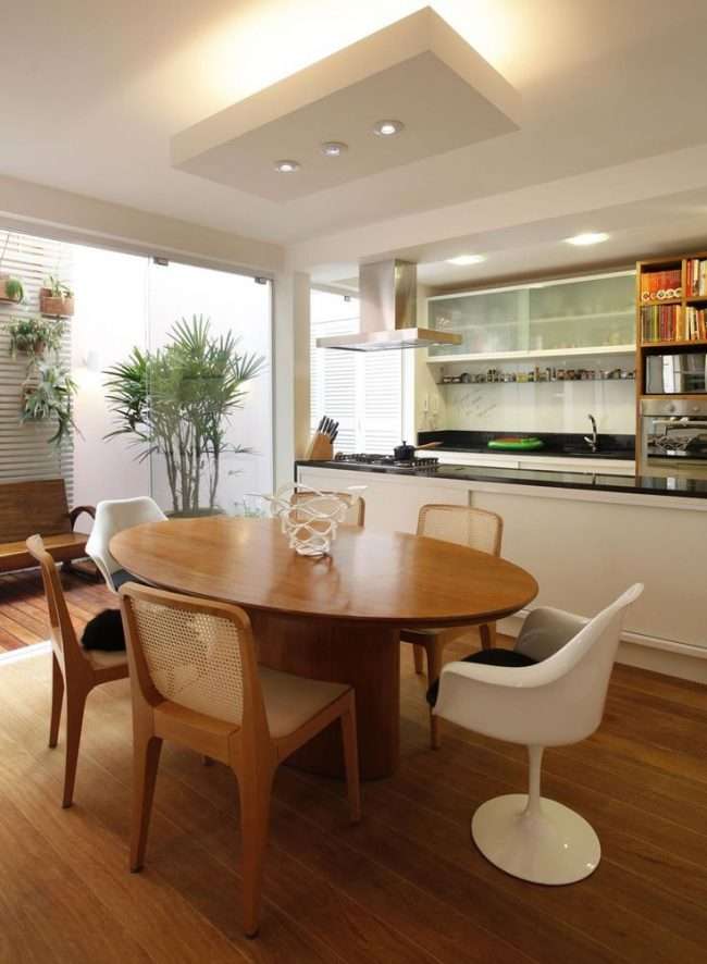 Овальні столи для кухні: тонкощі вибору і 80+ комфортних моделей для будинку