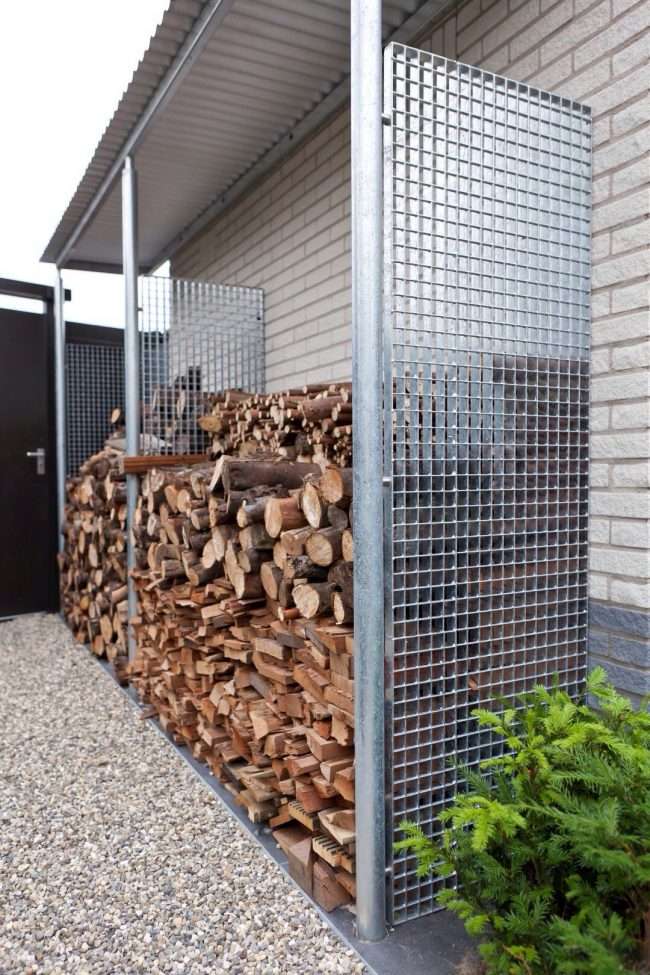 Стос дров: види конструкцій і 70 практичних варіантів для приватного будинку