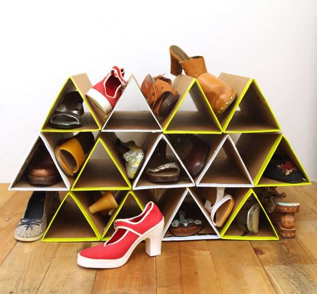 Полки для взуття в передпокій: 70 приголомшливих ідей для коридору своїми руками