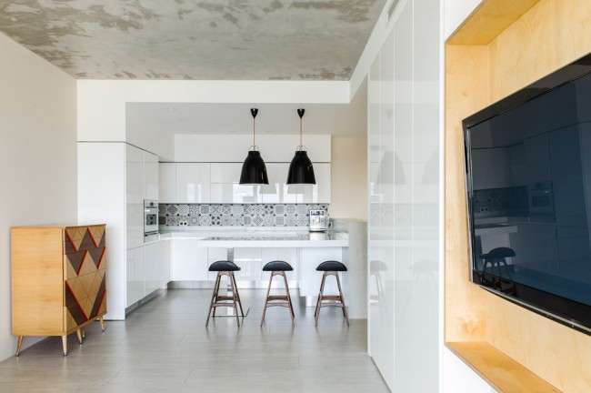 Стелі з гіпсокартону на кухні: важливий аспект в геометрії простору (фото)