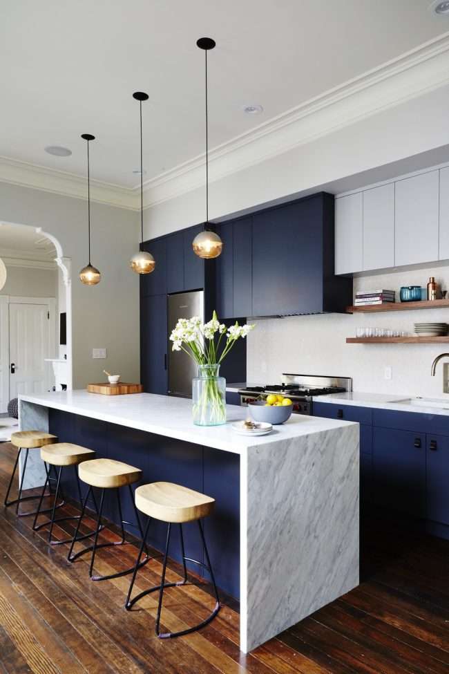 Сині кухні: створюємо і сучасний аристократичний інтерєр в холодній колірній гамі