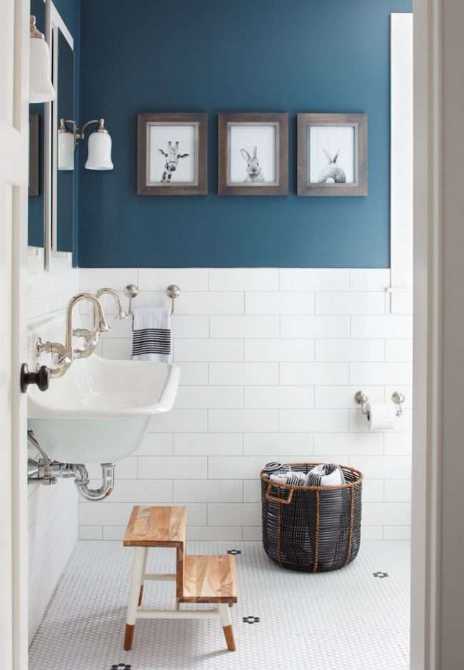 Синя ванна кімната: 75 елегантних інтерєрів в холодних тонах