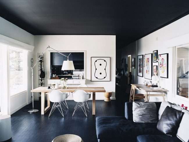 Чорна стеля у квартирі: 80 нестандартних і стильних реалізацій